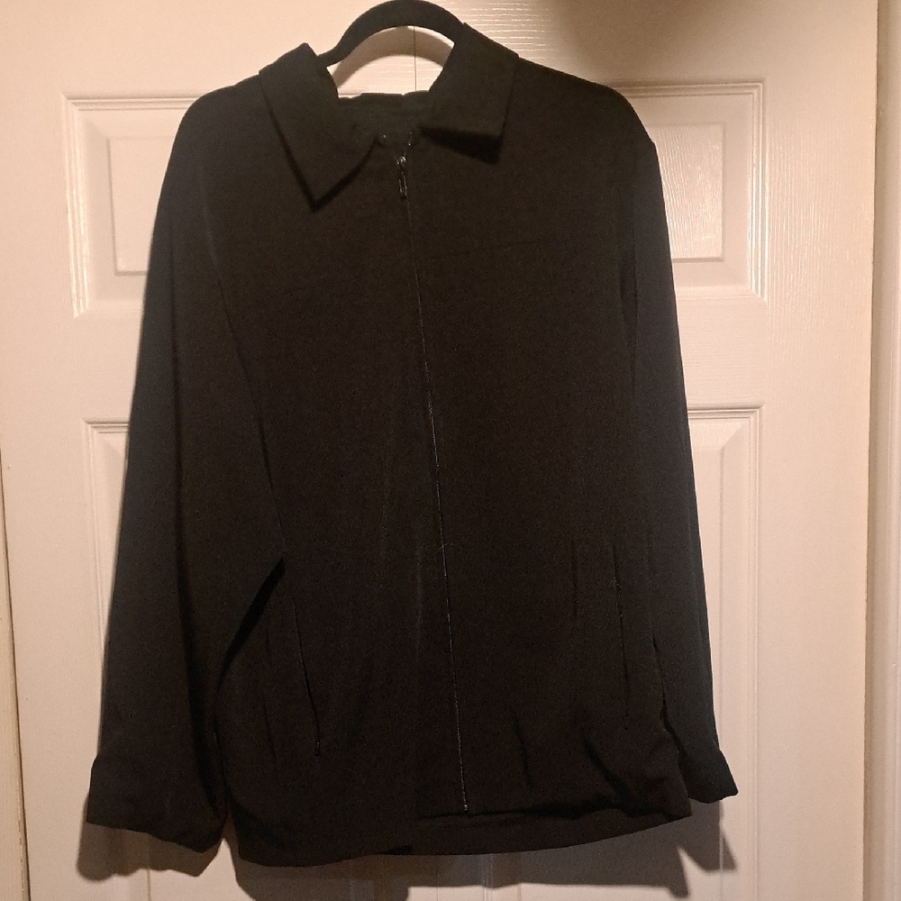 Men's Black Zip-Up R&R Dress jacket Size 40